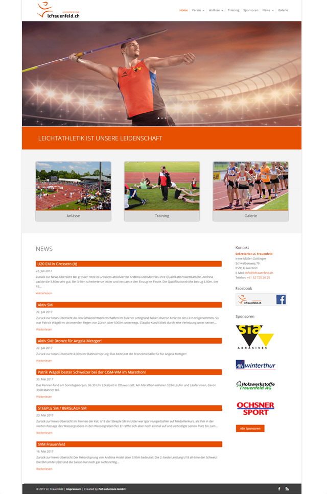 Webseite LC Frauenfeld